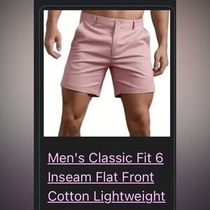 flusser vintage shorts pink, Mens 36, white washed at legs